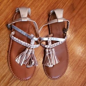 Rose gold AE sandals